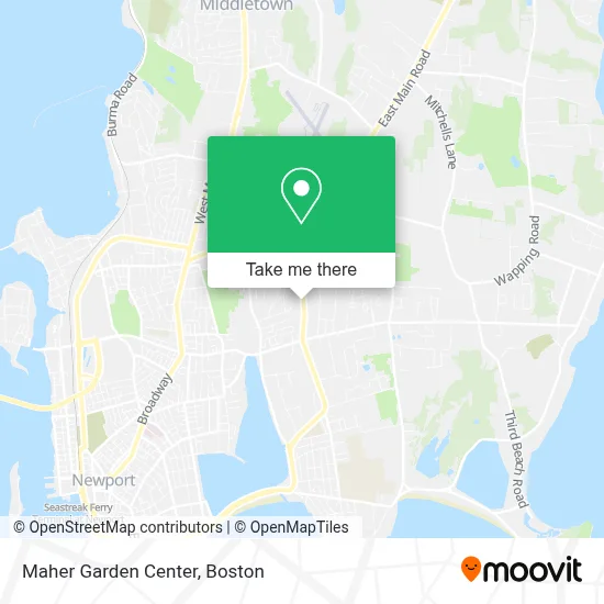 Maher Garden Center map