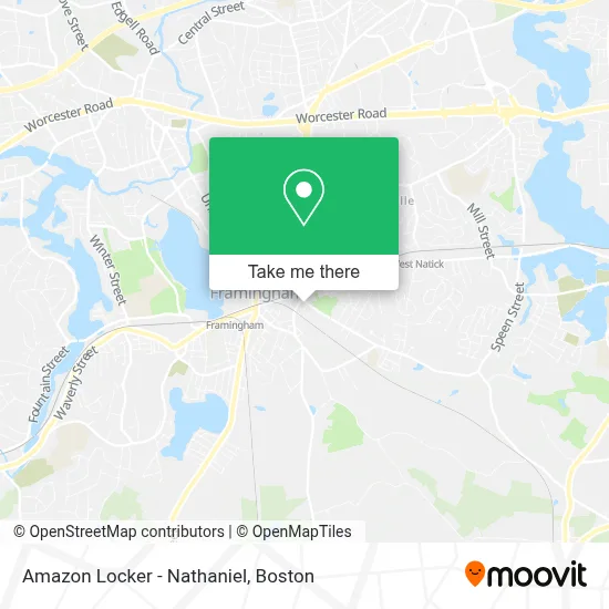 Amazon Locker - Nathaniel map