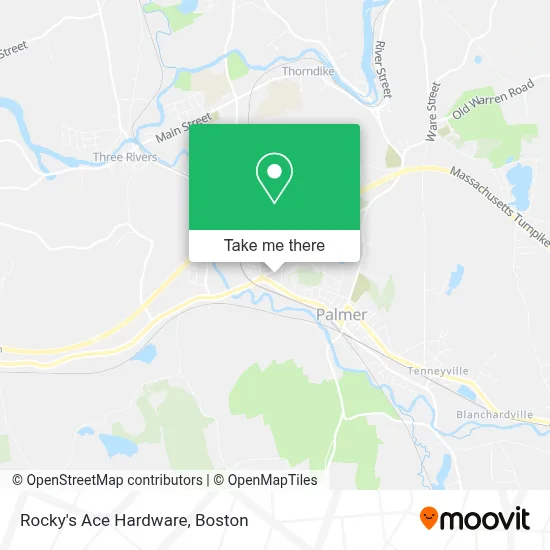 Rocky's Ace Hardware map