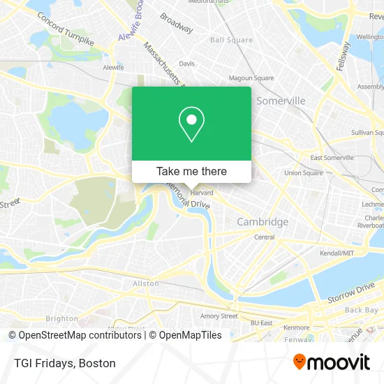 Tgi Fridays map