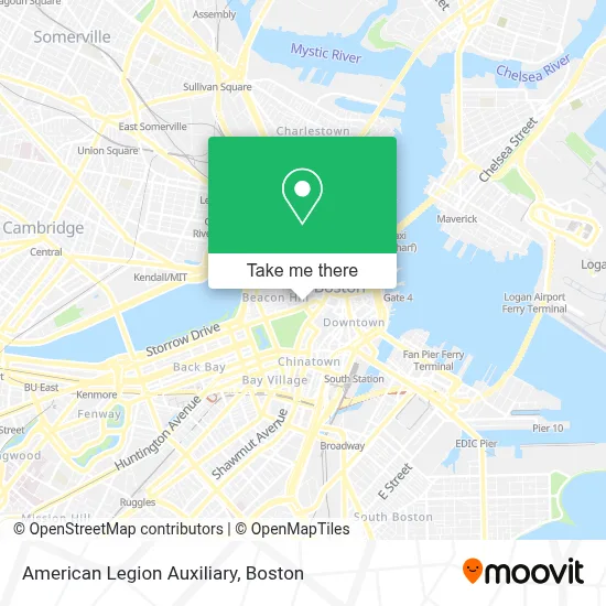 American Legion Auxiliary map