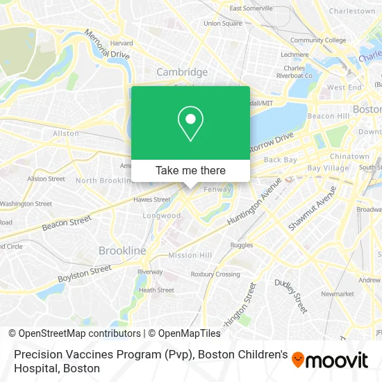Precision Vaccines Program (Pvp), Boston Children's Hospital map