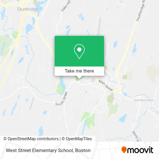 West Street Elementary School map