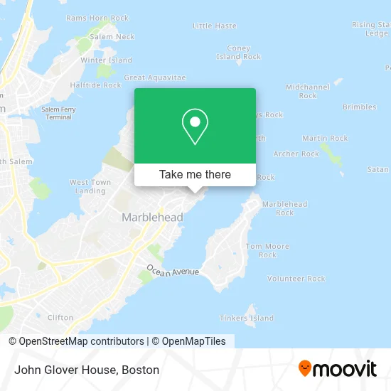 John Glover House map