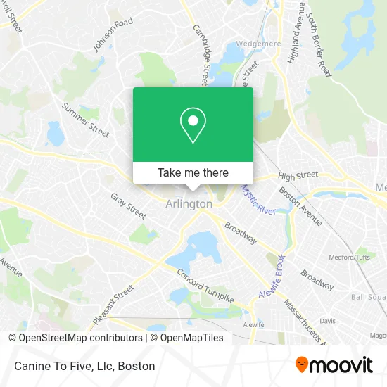 Canine To Five, Llc map
