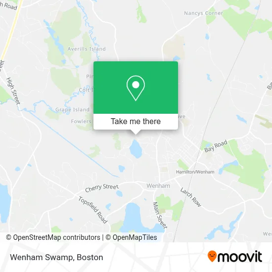 Wenham Swamp map