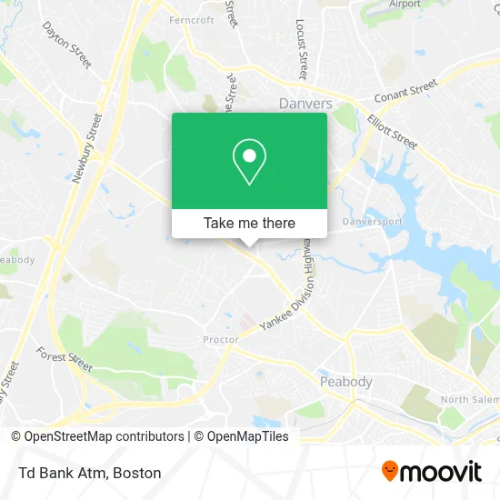 Td Bank Atm map