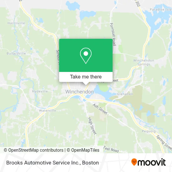 Brooks Automotive Service Inc. map