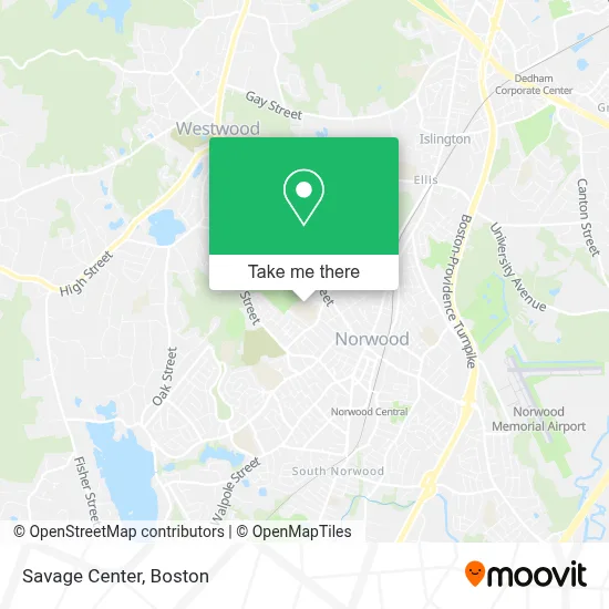 Savage Center map