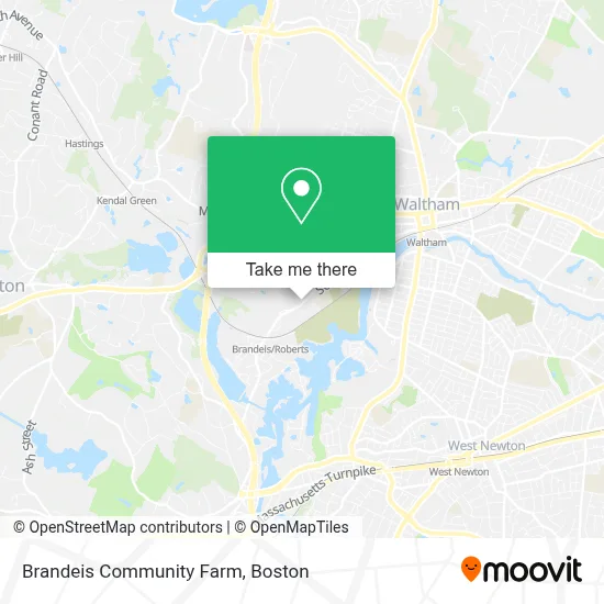 Brandeis Community Farm map
