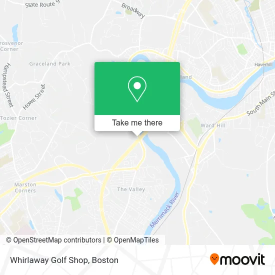 Whirlaway Golf Shop map