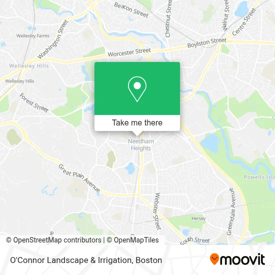 O'Connor Landscape & Irrigation map