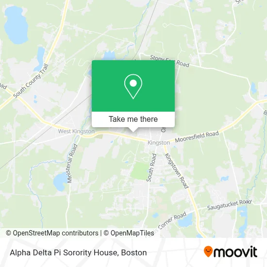 Alpha Delta Pi Sorority House map