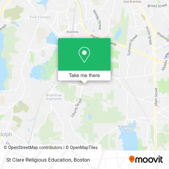 St Clare Religious Education map