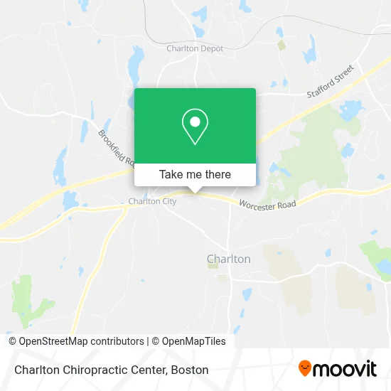 Charlton Chiropractic Center map