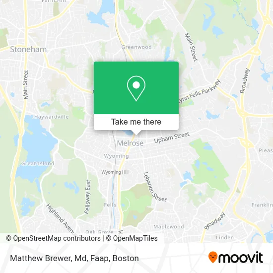 Matthew Brewer, Md, Faap map