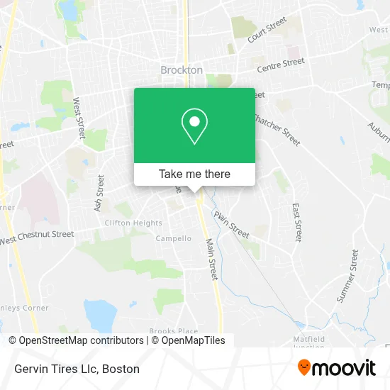 Gervin Tires Llc map