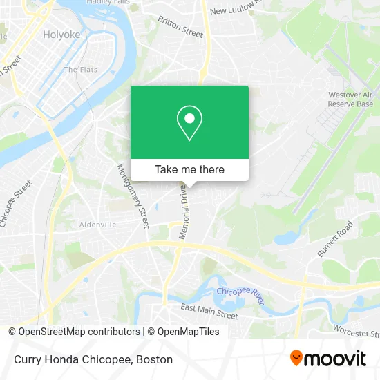Curry Honda Chicopee map