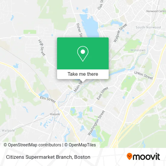 Citizens Supermarket Branch map