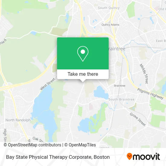 Bay State Physical Therapy Corporate map