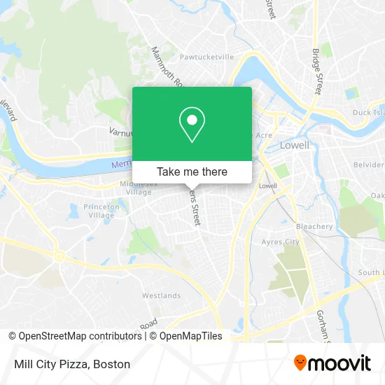 Mill City Pizza map