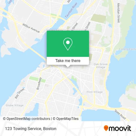 123  Towing Service map