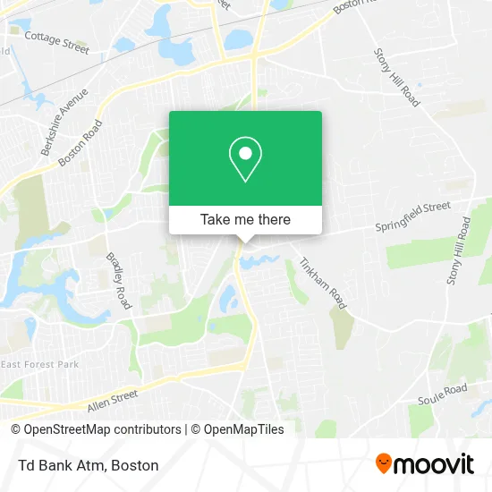 Td Bank Atm map