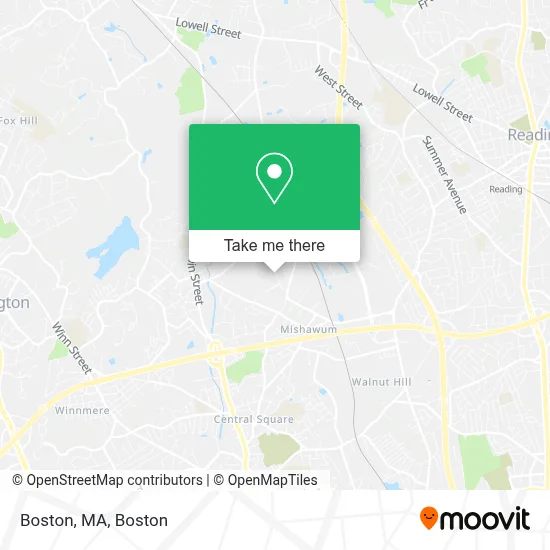 Boston, MA map