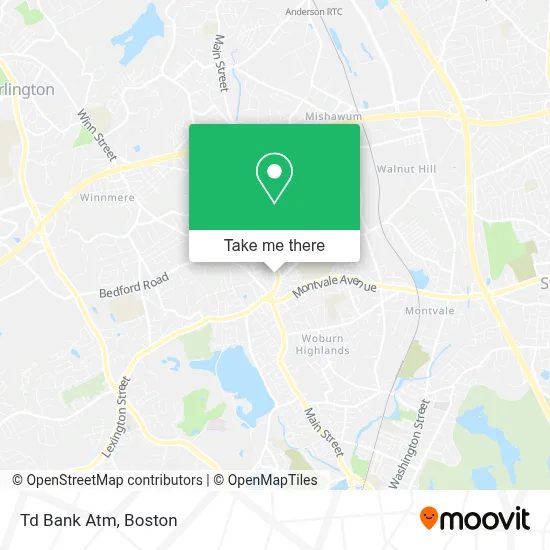 Td Bank Atm map