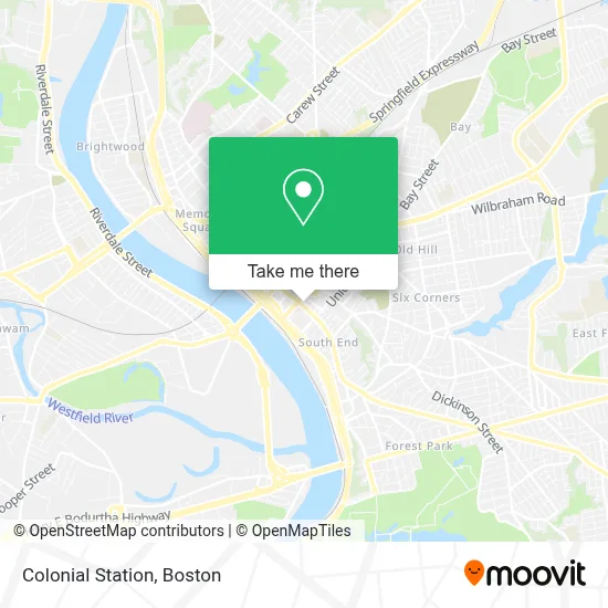 Colonial Station map