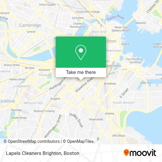 Lapels Cleaners Brighton map