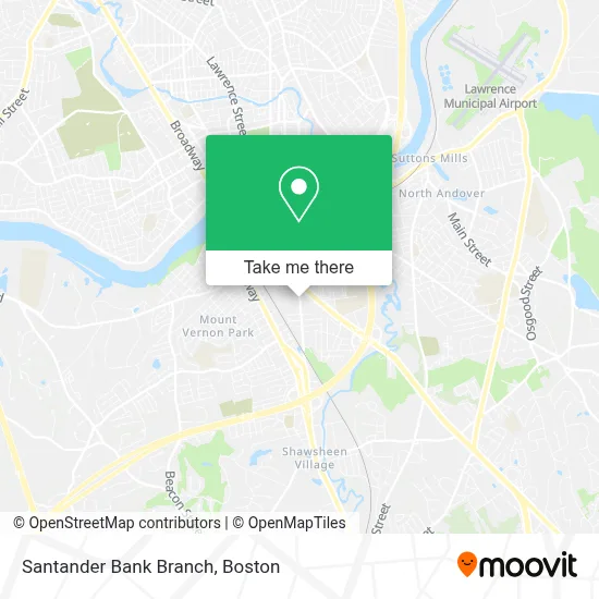 Santander Bank Branch map