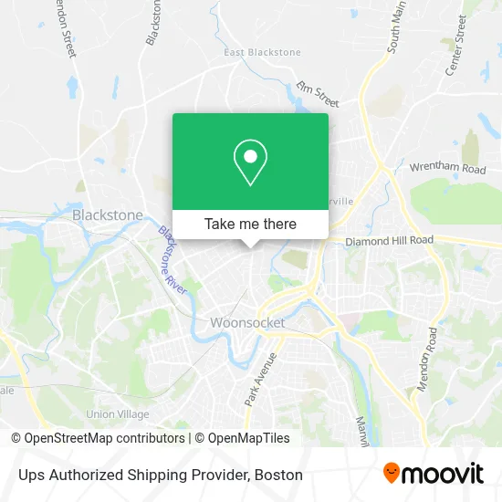 Ups Authorized Shipping Provider map