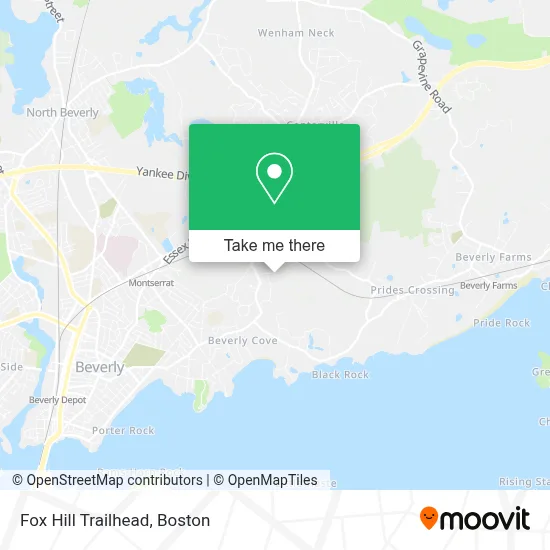 Fox Hill Trailhead map