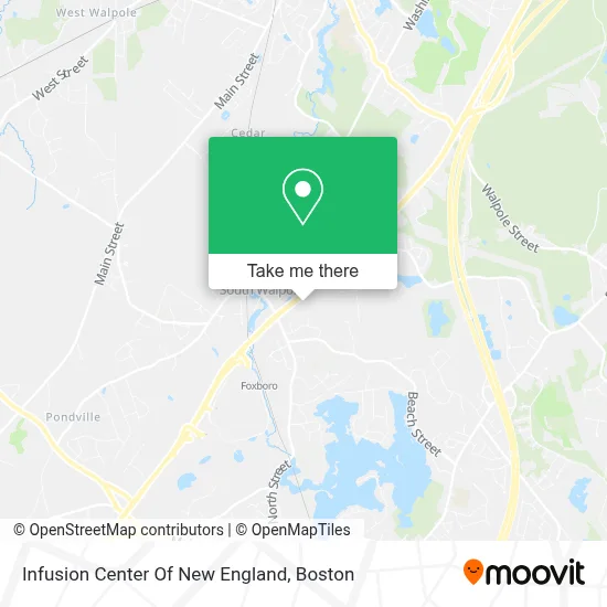 Infusion Center Of New England map