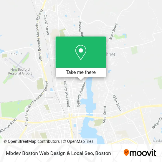 Mbdev Boston Web Design & Local Seo map