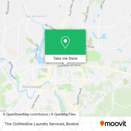 The Clothesline Laundry Services map