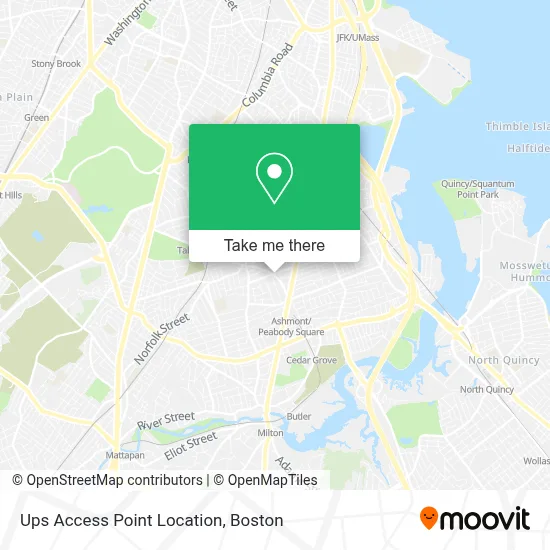 Ups Access Point Location map