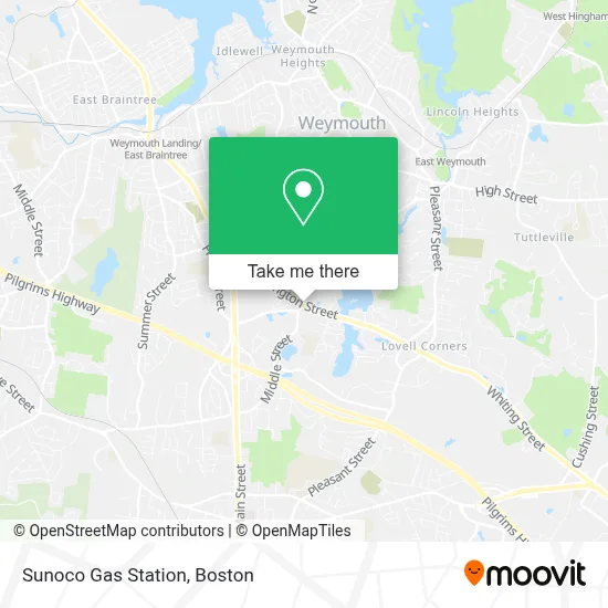 Sunoco Gas Station map