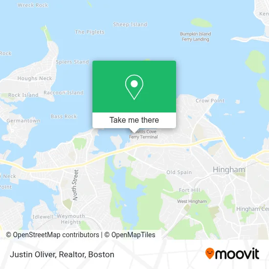 Justin Oliver, Realtor map