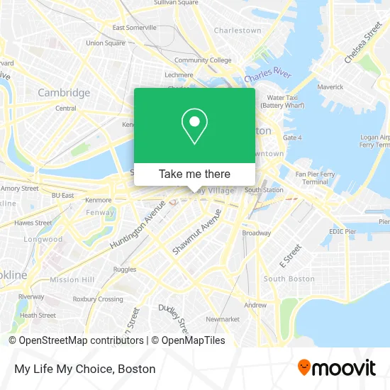 My Life My Choice map