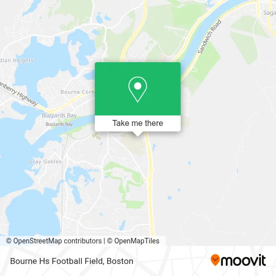 Bourne Hs Football Field map