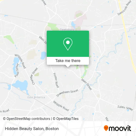Hidden Beauty Salon map