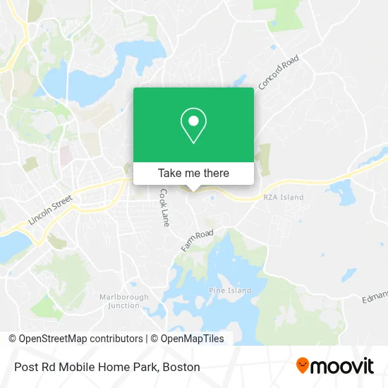 Post Rd Mobile Home Park map