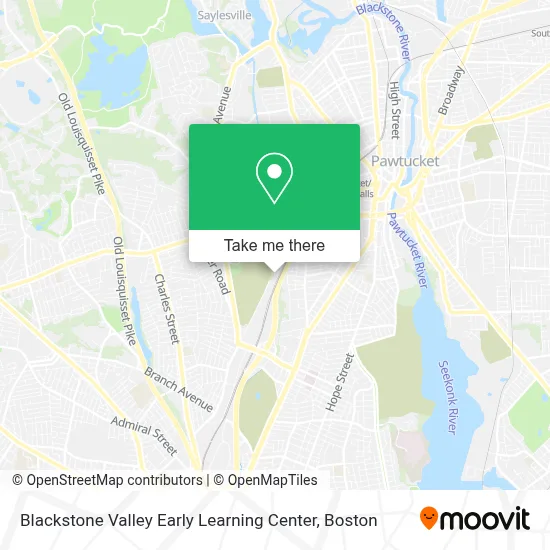 Blackstone Valley Early Learning Center map