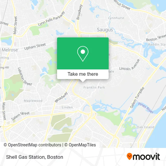 Shell Gas Station map
