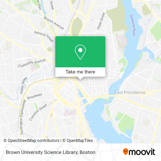 Brown University Science Library map