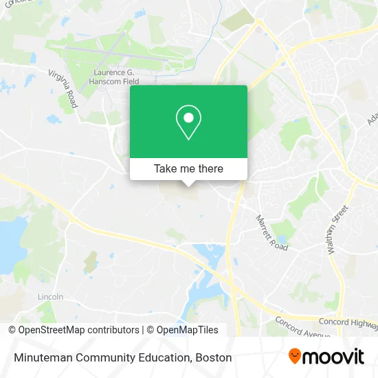 Minuteman Community Education map