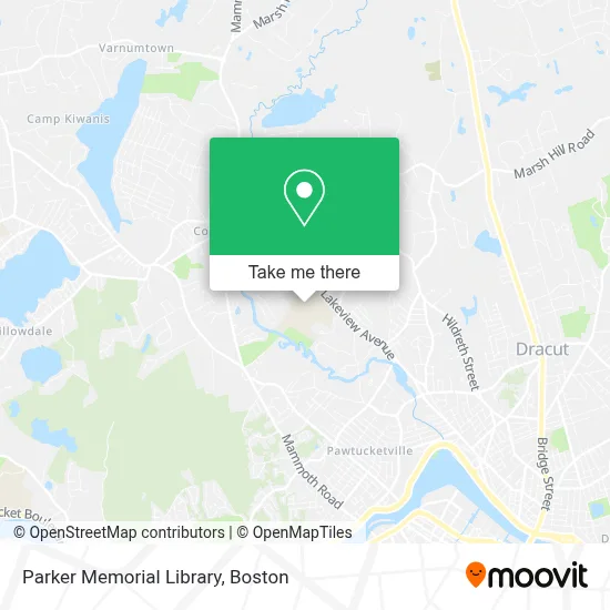 Parker Memorial Library map
