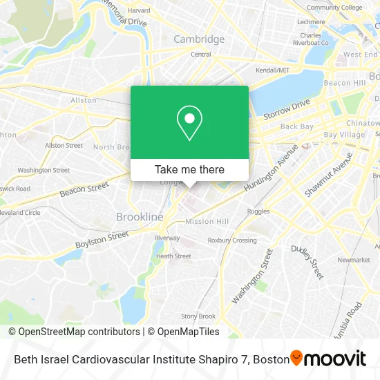 Beth Israel Cardiovascular Institute Shapiro 7 map